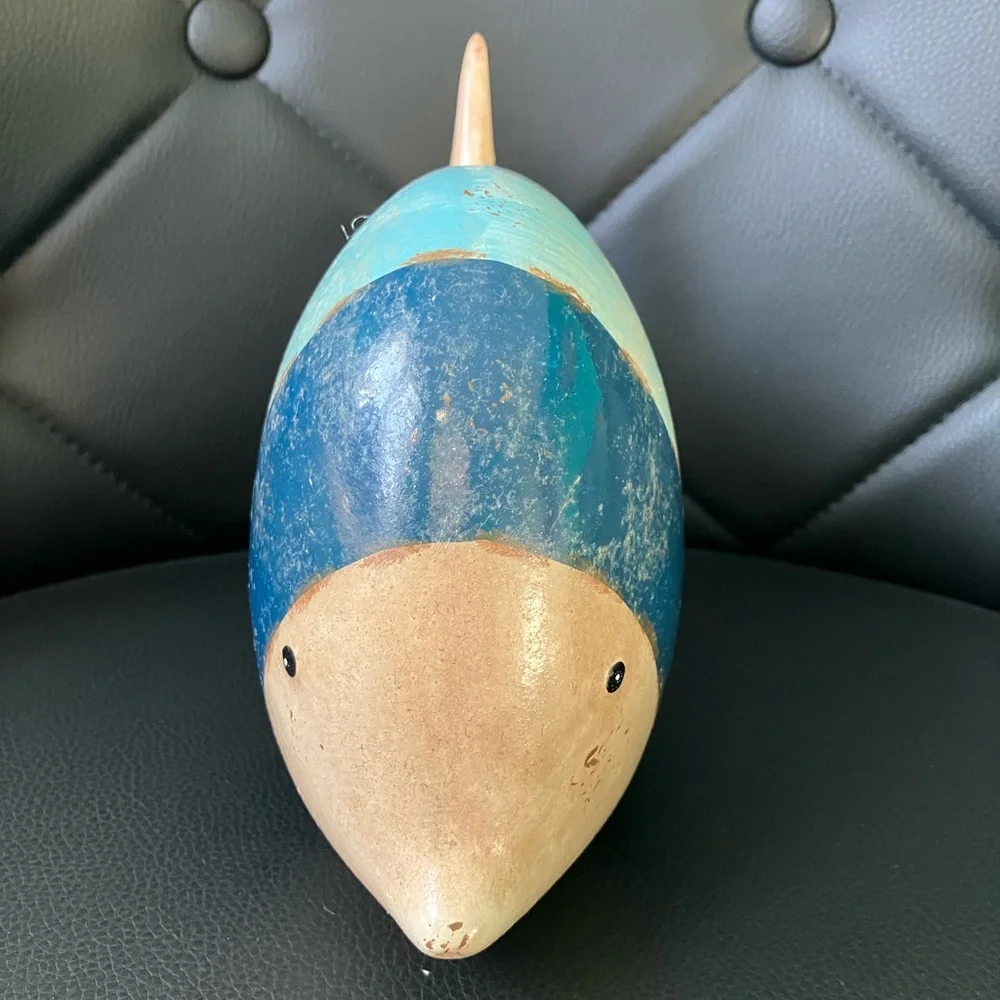 Blue and Tan Striped Fish Figurine - Picture 7 of 7